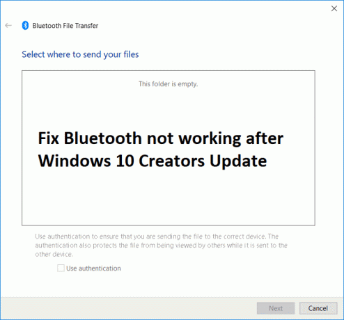 แก้ไข Bluetooth ไม่ทำงานหลังจากอัปเดตผู้สร้าง Windows 10