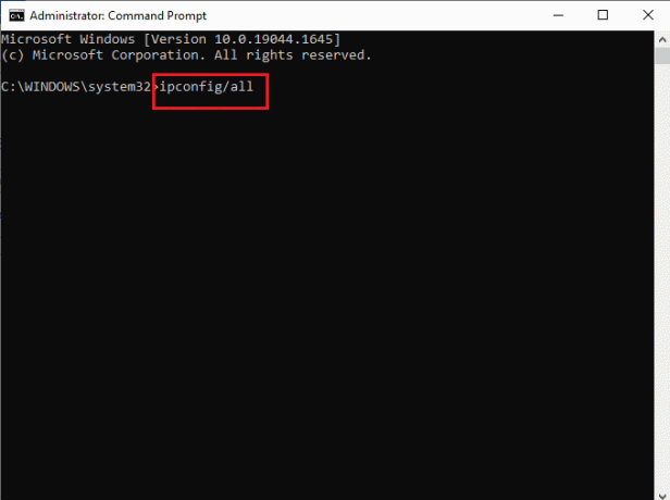 comando ipconfig all. Corrigir o erro de aplicativo TslGame.exe no Windows 10