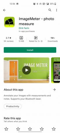 ImageMeter valokuvamitta. 18 parasta Androidin mittaussovellusta