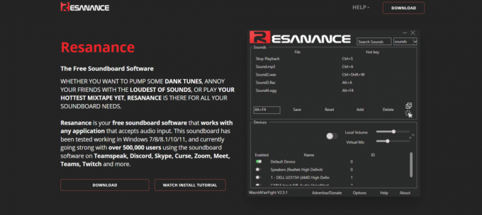 Resanance | bedste gratis Soundboard