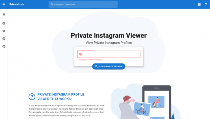 PrivateInsta. Meilleure application privée de visualisation d'Instagram sans vérification humaine
