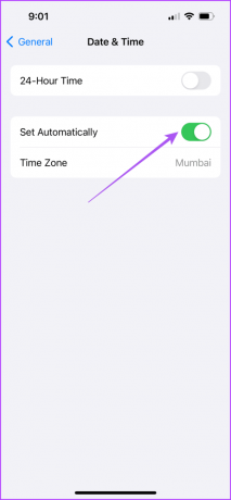 ρυθμίστε αυτόματα την ημερομηνία και την ώρα iPhone