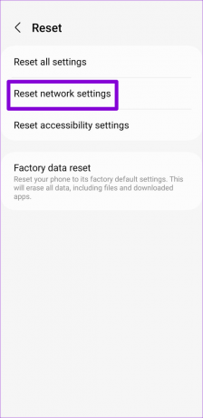 Restablecer configuración de red en Android