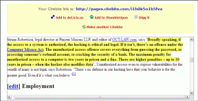 Citebite를 사용하여 웹페이지의 특정 부분에 링크(또는 공유)하는 방법