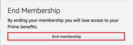 Haga clic en Terminar membresía