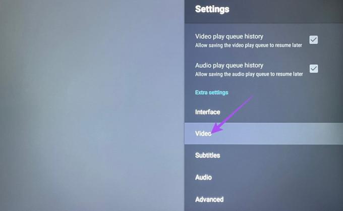 vaizdo nustatymai vlc media player Android tv