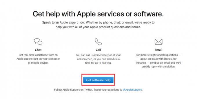 एप्पल सॉफ्टवेयर सहायता प्राप्त करें।