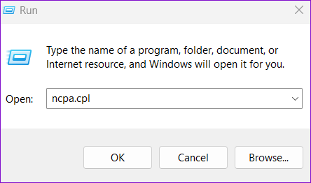Deschideți Conexiuni de rețea pe Windows