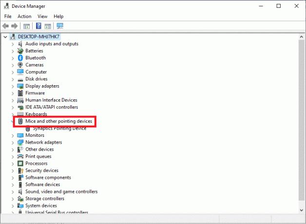 Rozwiń kartę Myszy i inne urządzenia wskazujące Rozwiązane: Problem z miganiem kursora w systemie Windows 10