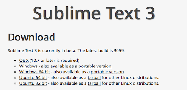 ดาวน์โหลด Sublime Text 2