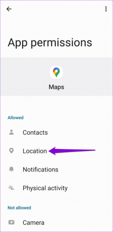 Oprávnění k poloze pro Mapy Google v systému Android