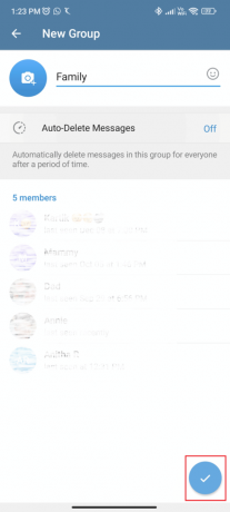 اضغط على أيقونة التجزئة. كيفية إضافة أعضاء في Telegram Group