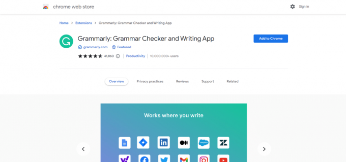 Grammaticale webpagina | beste Chrome-extensies voor ontwikkelaars