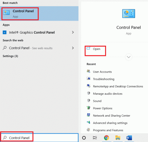 deschide Panoul de control. Remediați eroarea MSDN Bugcheck Video TDR în Windows 10