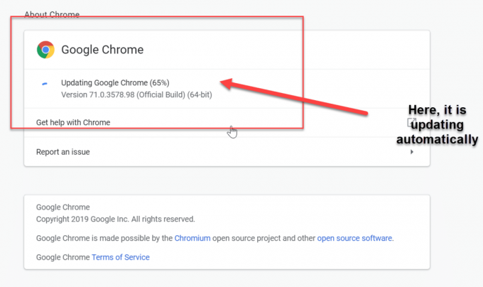 Päivitä Google Chrome -selain uusimpaan versioon