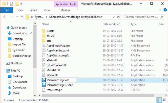 Nimeä MicrosoftEdge.exe ja MicrosofEdgeCP.exe uudelleen poistaaksesi Microsoft Edgen käytöstä