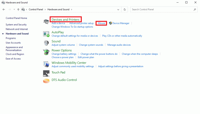 temukan opsi Mouse di bawah Devices and Printers. Perbaiki Tidak Bisa Klik Kiri di League of Legends Issue
