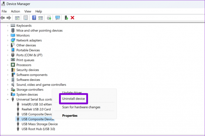 Odstranite gonilnik USB v sistemu Windows