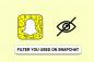 Kuinka piilottaa Snapchatissa käyttämäsi suodatin - TechCult