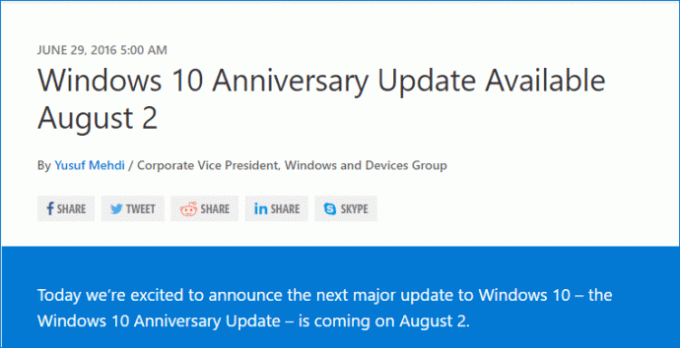 Win10 Anniversary Update