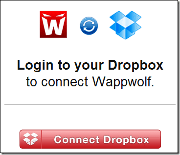 Opret forbindelse til Dropbox