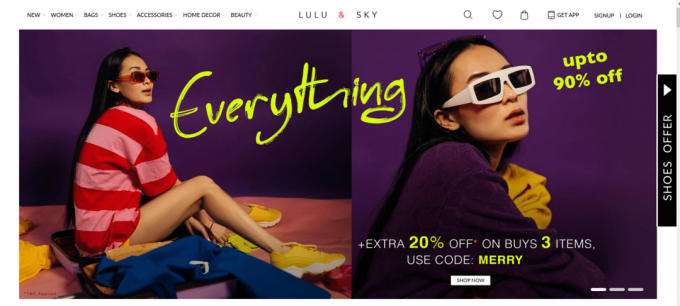Lulu ir Dangus. 30 geriausių apsipirkimo svetainių, tokių kaip „Shein“ Indijoje
