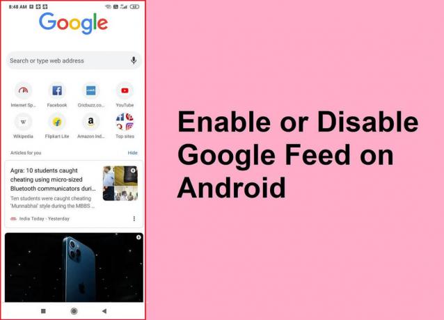 Ako povoliť alebo zakázať službu Google Feed v systéme Android