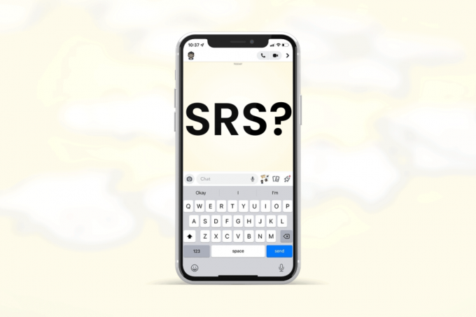 Que signifie SRS sur Snapchat