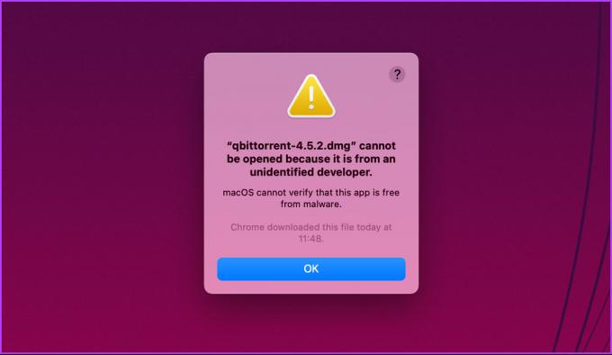 Ce cauzează eroarea „macOS nu poate verifica dacă această aplicație nu conține programe malware”.