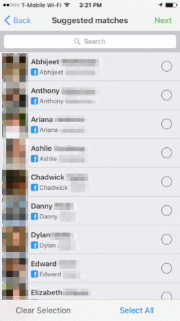 Actualización de Facebook Contactos Sincronización Go Sincronización Aplicación Ios 9