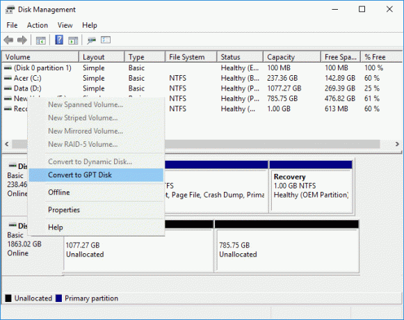 Preveďte MBR na disk GPT bez straty údajov v systéme Windows 10