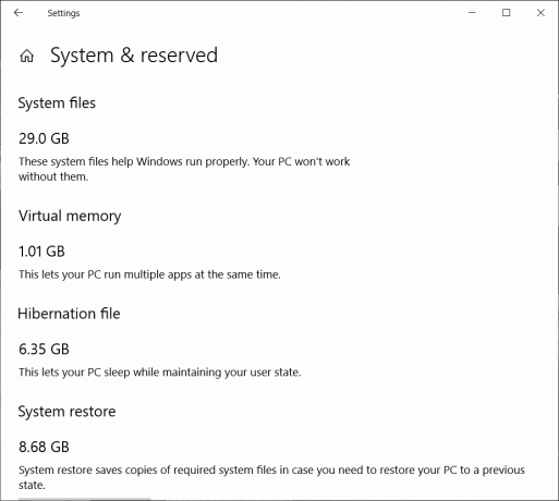 Aktivera eller inaktivera reserverad lagring i Windows 10