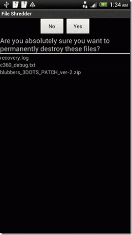 File Shredder за Android 3