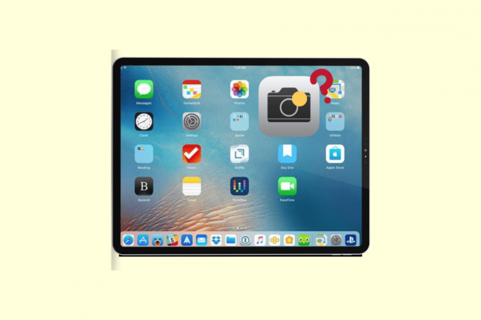 Was ist der gelbe Punkt auf dem Kamerasymbol auf dem iPad?