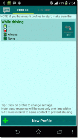 Automatyczny profil SMS