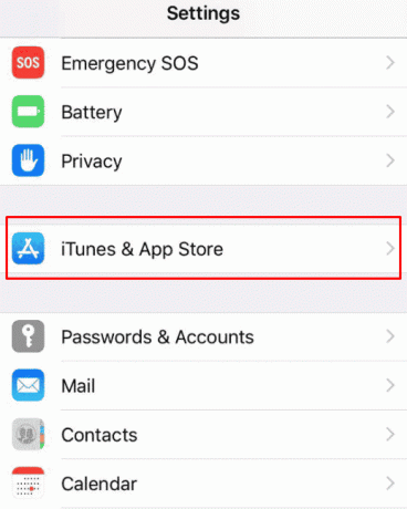  Navigera nu till iTunes och App Store och tryck på den