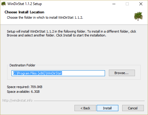 Installer WinDirStat (Windows Directory Statistics)