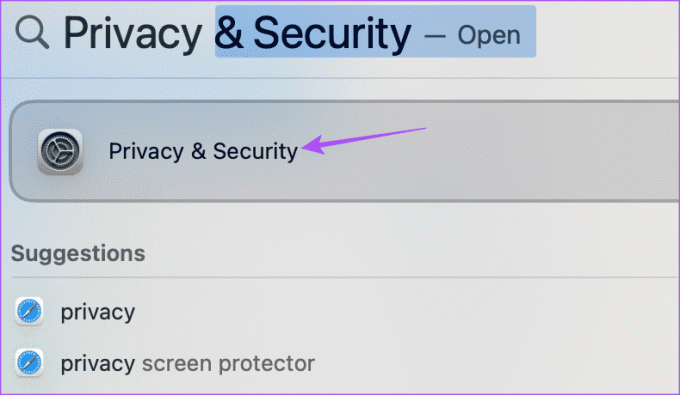 개인 정보 보호 및 보안 Mac 2