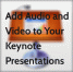 IWork Keynote 프레젠테이션에 비디오 및 오디오를 추가하는 방법