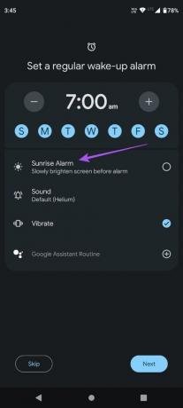 Sonnenaufgangsalarm Schlafenszeitmodus Uhr Android