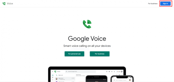 Faceți clic pe Conectare în colțul din dreapta sus | Cum să vizualizați istoricul apelurilor telefonice pe Google