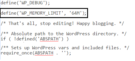 wordpress http IMAGE hatasını düzeltmek için php bellek sınırını artırın