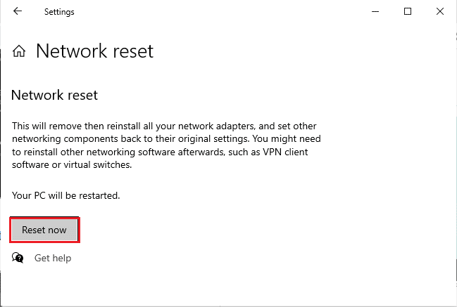 Réinitialisez les paramètres DNS. Correction de l'erreur Netflix 5.7 sur Windows 10
