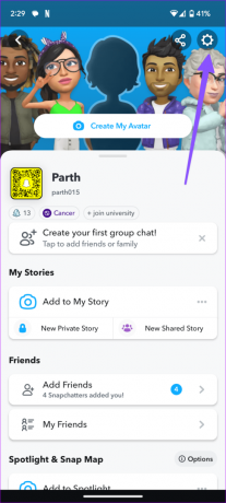 Snapchat-tili lukittu 8