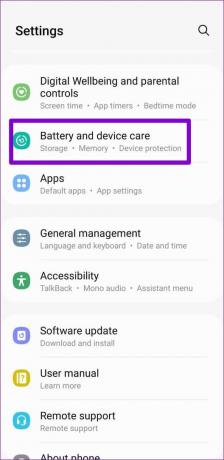 Batteri- och enhetsvård på Android-telefon