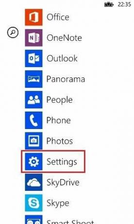 Windows Phone postavke