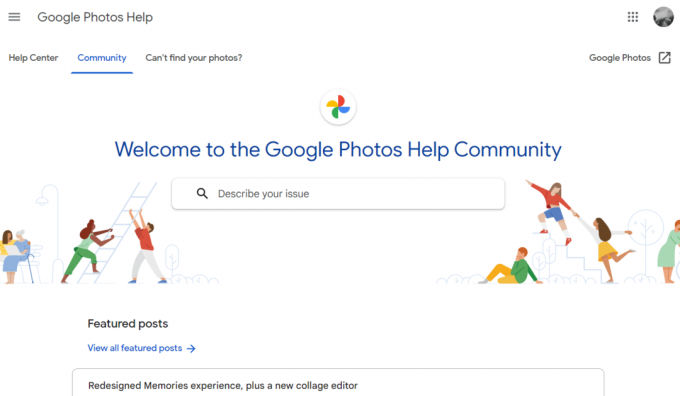 Google-kuvien ohjeyhteisösivu | palauttaa pysyvästi poistetut tiedostot Androidista