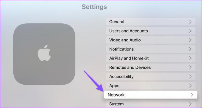 rete aperta su Apple TV