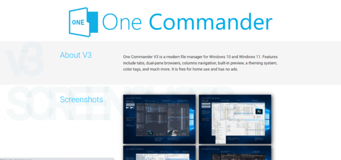 Ein Kommandant | Bester kostenloser Dateimanager für Windows