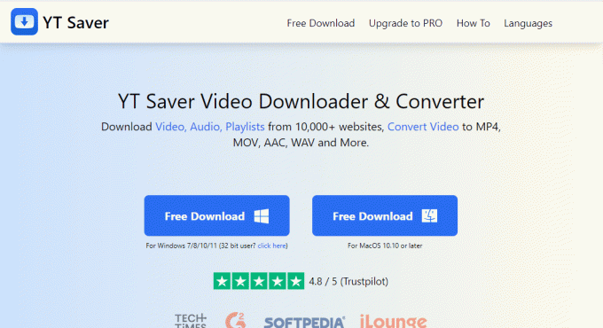 YT Saver. Топ 13 на най-добрите безплатни инструменти за конвертиране на YouTube към MP4